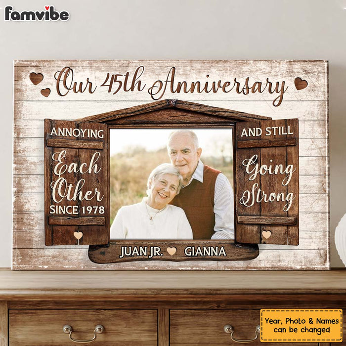 Personalized Anniversary Gift Annoying Each Other Since Canvas 29964 1