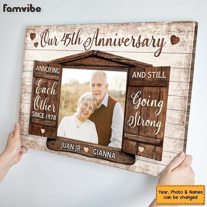 Personalized Anniversary Gift Annoying Each Other Since Canvas 29964 1