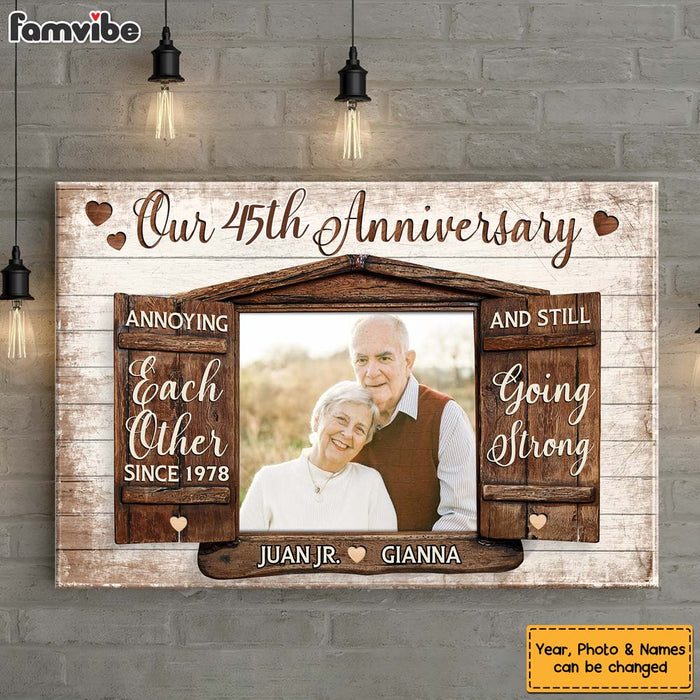 Personalized Anniversary Gift Annoying Each Other Since Canvas 29964 1