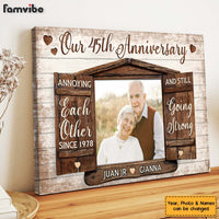 Personalized Anniversary Gift Annoying Each Other Since Canvas 29964 thumb 1