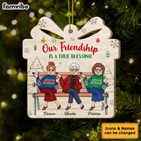 Personalized Gift For Friends Friendship Is A True Blessing Ornament 29966 thumb 1