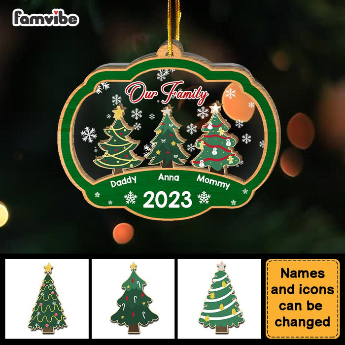 Personalized Family Ornaments With Up To 10 Names