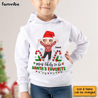 Personalized Gift For Grandson Santa's Favorite Kid T Shirt - Kid Hoodie - Kid Sweatshirt 29973 thumb 1
