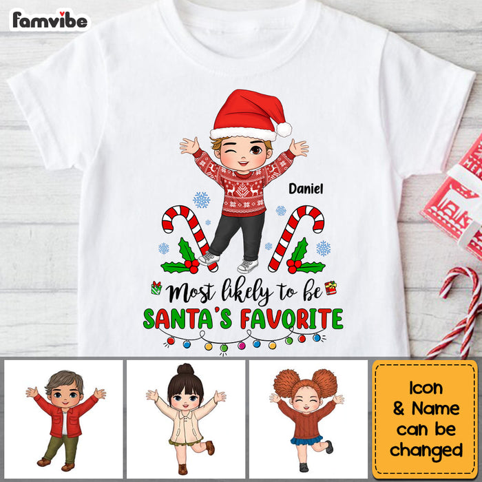 Personalized Gift For Grandson Santa's Favorite Kid T Shirt - Kid Hoodie - Kid Sweatshirt 29973 1