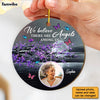 Personalized Memorial Butterfly Angels Among Us Circle Ornament 29976 1