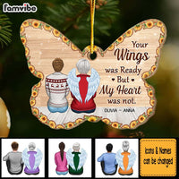 Personalized Memorial Butterfly Gift Your Wings Were Ready Ornament 29978 thumb 1