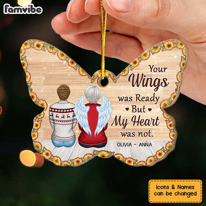 Personalized Memorial Butterfly Gift Your Wings Were Ready Ornament 29978 1