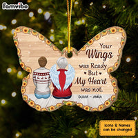 Personalized Memorial Butterfly Gift Your Wings Were Ready Ornament 29978 thumb 1