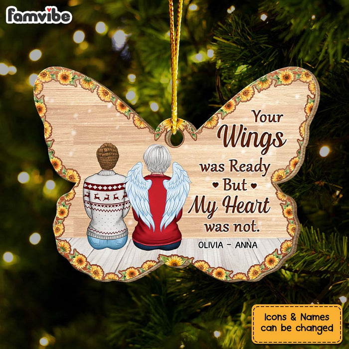 Personalized Memorial Butterfly Gift Your Wings Were Ready Ornament 29978 1