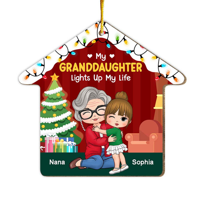 Personalized Grandma Gift My Granddaughter Lights Up My Life Ornament 29992 1