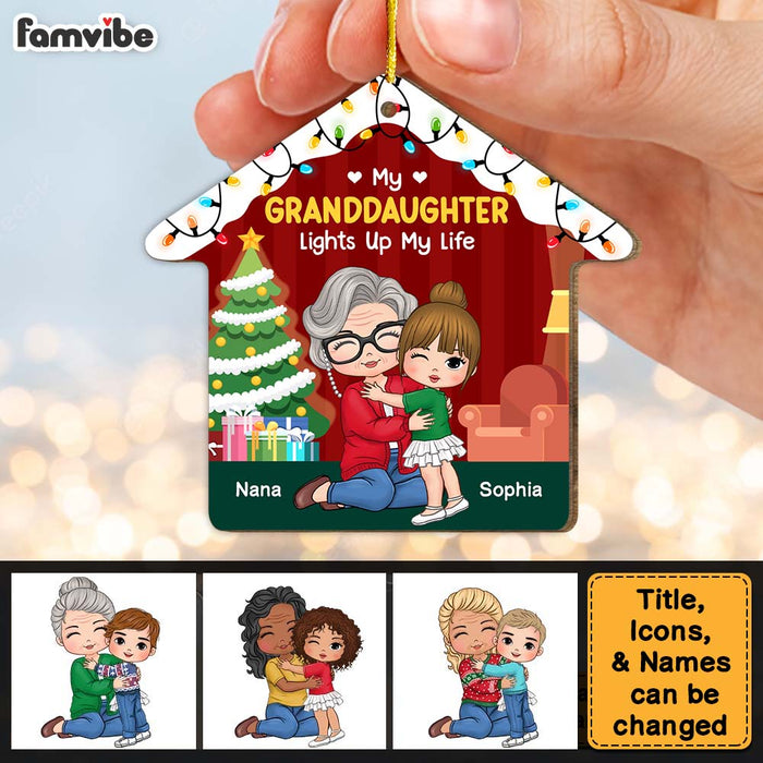 Personalized Grandma Gift My Granddaughter Lights Up My Life Ornament 29992 1