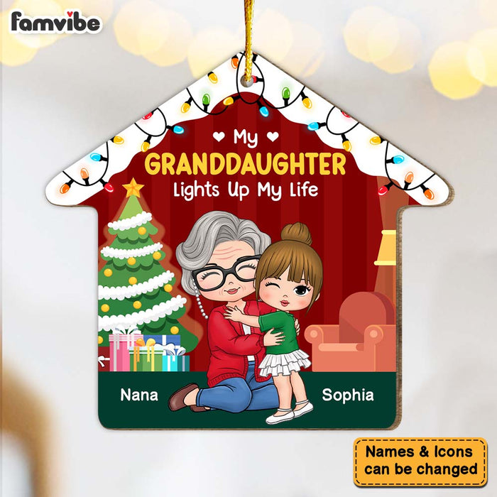Personalized Grandma Gift My Granddaughter Lights Up My Life Ornament 29992 1