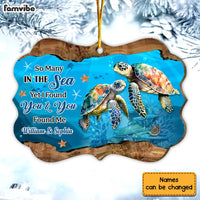 Personalized Couple Turtle So Many In The Sea Yet I Found You & You Found Me Benelux Ornament 29993 thumb 1