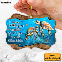 Personalized Couple Turtle So Many In The Sea Yet I Found You & You Found Me Benelux Ornament 29993 thumb 1
