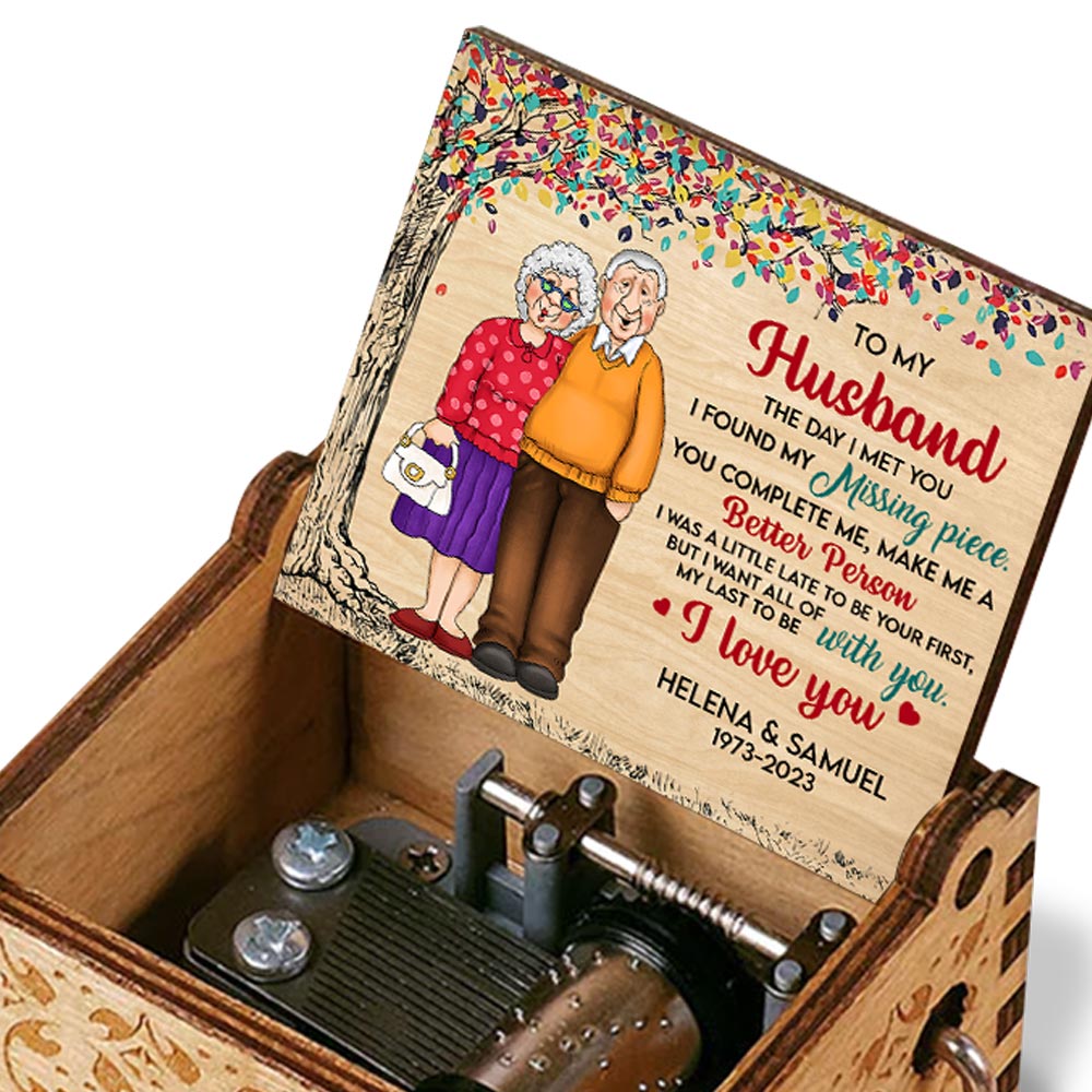Personalized The Day I Met You Couple Music Box 29998 Primary Mockup
