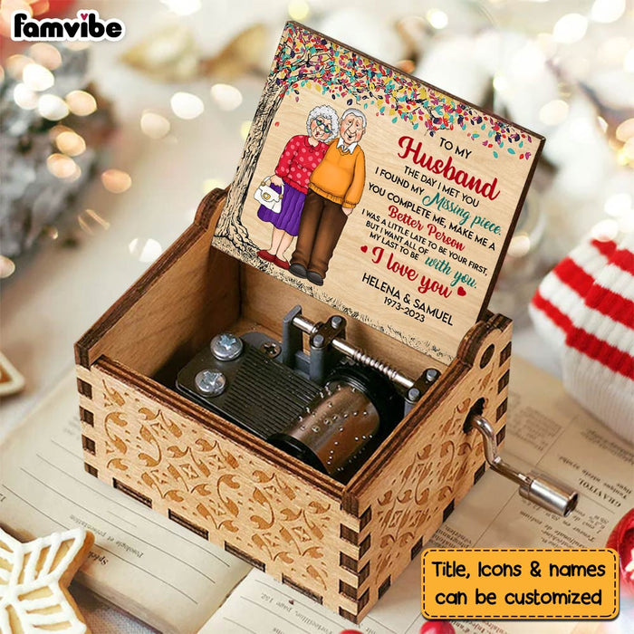 Personalized The Day I Met You Couple Music Box 29998 1
