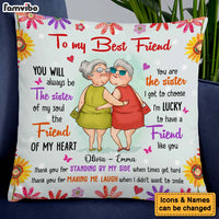 Personalized Gift For Friends Sister Of My Soul Friend Of My Heart Pillow 31014 thumb 1