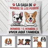 Personalized Dog House Spanish Perro Perra Pillow AP152 95O60 (Insert Included) 1