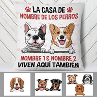 Personalized Dog House Spanish Perro Perra Pillow AP152 95O60 (Insert Included) thumb 1