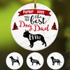 Personalized Best Dog Dad Ever  Ornament OB203 95O53 1
