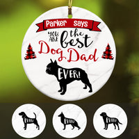 Personalized Best Dog Dad Ever  Ornament OB203 95O53 thumb 1
