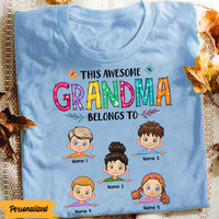 Personalized Awesome Mom Grandma T Shirt JL73 95O47 thumb 1