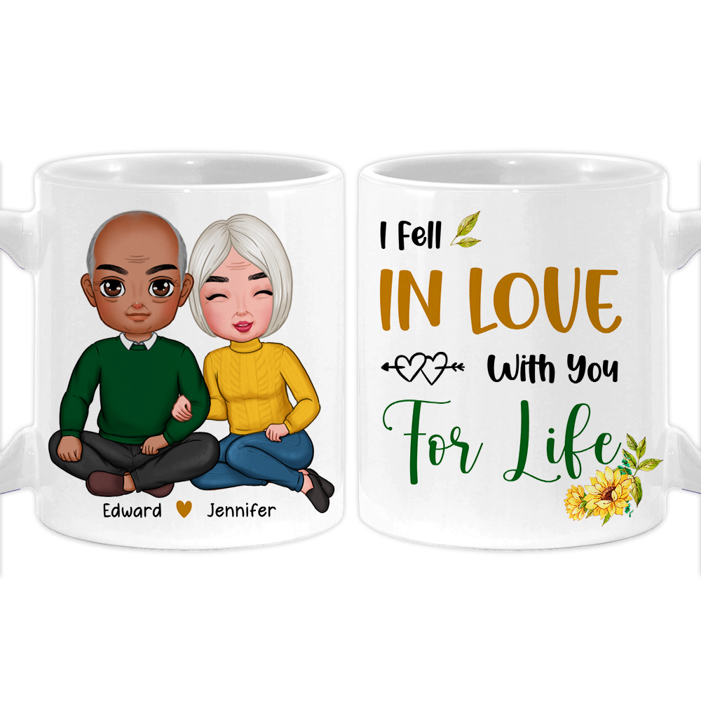Personalized Couple Gift I Fell In Love With You For Life Mug 31177 Primary Mockup