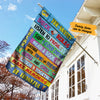 Personalized Make Memories Deck Rules Gardening Flag AG203 29O57 1