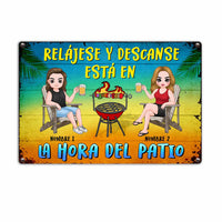 Personalized Spanish Outdoor Patio Metal Sign JR197 23O23 thumb 1