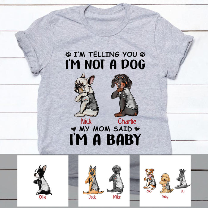 Personalized Dog I'm A Baby T Shirt SB252 81O53 1