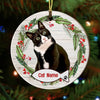 Personalized Christmas Dog Cat Circle Ornament NB31 81O34 1