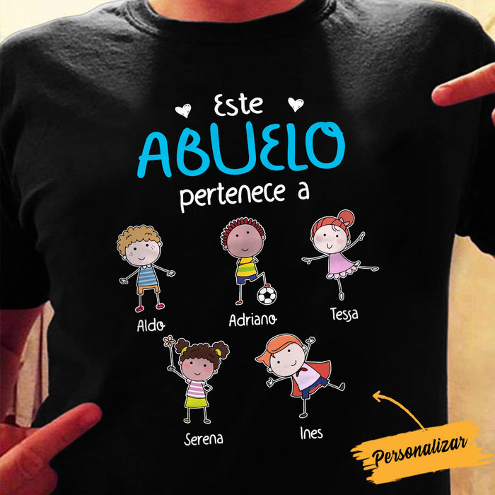 Personalized Abuelo Abuela Spanish Grandma Grandpa Belongs T Shirt AP85 73O58 1