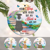 Personalized Your Wings Were Ready Dog Memorial  Ornament OB231 29O58 thumb 1