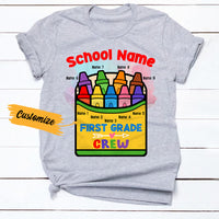 Personalized Teacher Crayon Box T Shirt JN281 30O36 thumb 1