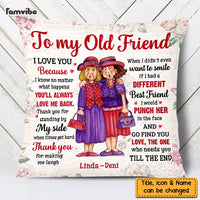 Personalized Thank You For All To My Friend Vintage Floral Pillow OB252 58O47 thumb 1