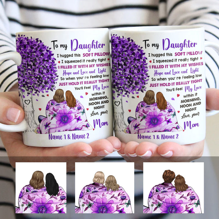Personalized Mom Grandma Tree Hug Purple Mug MR84 30O60 1