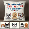 Personalized My House My Chair Dog Cane Italian Pillow AP1214 30O47 (Insert Included) 1