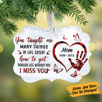Personalized Pattern Butterfly Memorial Mom Benelux Ornament NB168 30O57 thumb 1