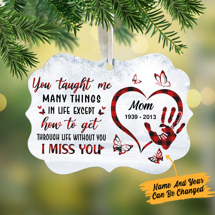 Personalized Pattern Butterfly Memorial Mom Benelux Ornament NB168 30O57 1