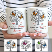 Personalized Memorial Butterflies Angel Mom Dad Mug MR121 65O58 thumb 1