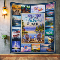 Love You To The Lake And Back Fleece Blanket JN293 73O53 thumb 1
