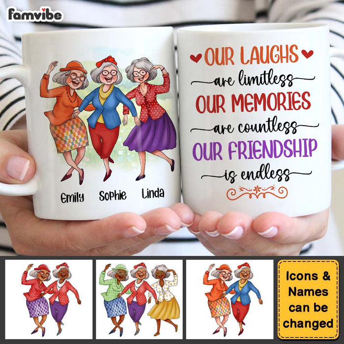 Personalized Gift for Old Friends Our Laughs Are Mug 26296 1
