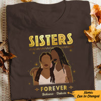 Personalized Sisters Forever BWA Friends T Shirt JL302 28O57 thumb 1