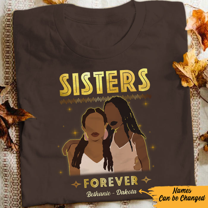 Personalized Sisters Forever BWA Friends T Shirt JL302 28O57 1