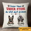 Personalized My House My Chair Dog Hund German Pillow AP1216 30O47 (Insert Included) 1