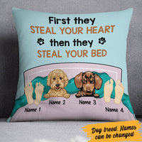 Personalized Dog Steal Your Bed Pillow FB251 67O60 (Insert Included) thumb 1