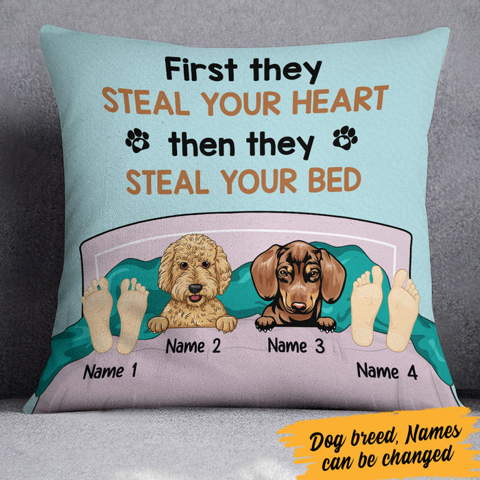 Personalized Dog Steal Your Bed Pillow FB251 67O60 (Insert Included) 1
