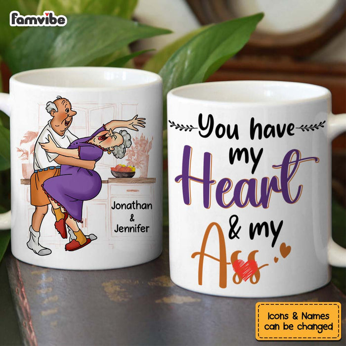 Personalized Couple You Have My Heart Mug 31076 1