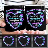 Personalized You Left Paw Prints on My Heart Dog Memorial Mug MR224 67O47 thumb 1