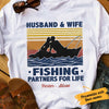 Personalized Fishing Husband & Wife White T Shirt JN181 95O57 1